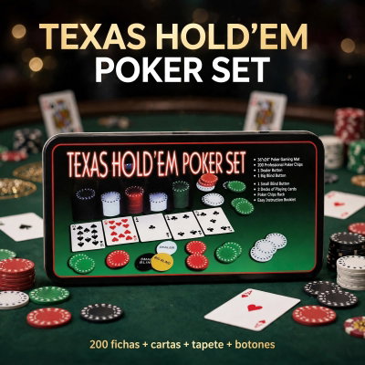 POKER SET JUEGO EN LATA