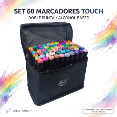 MARCADORES DOBLE PUNTA X60 PCS