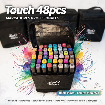 MARCADORES DOBLE PUNTA X48 PCS
