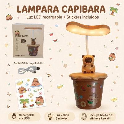 VELADOR CAPIBARA CORAZON