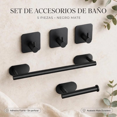 KIT X5 ACCESORIOS PARA BAÑO