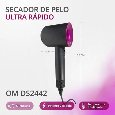 SECADOR DE PELO RAPIDO 2400W OM