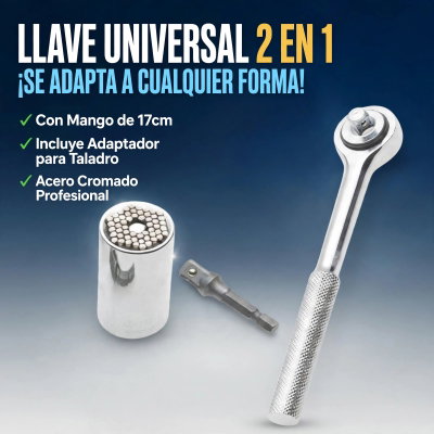 LLAVE TUBO UNIVERSAL CON ADAPTADOR