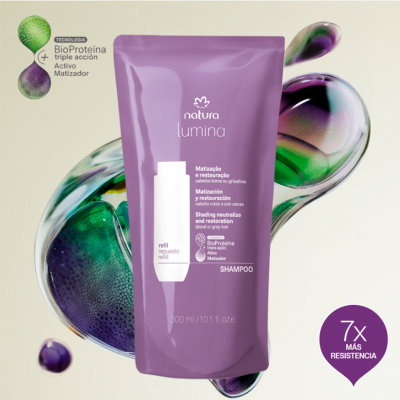 Shampoo matizador repuesto Lumina (cabellos rubios o con canas)