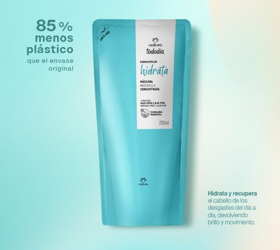 Máscara concentrada hidratante manzana verde y aloe vera (repuesto)