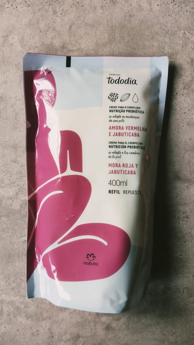 Repuesto Crema Hidratante corporal Tododía Mora roja y jabuticaba