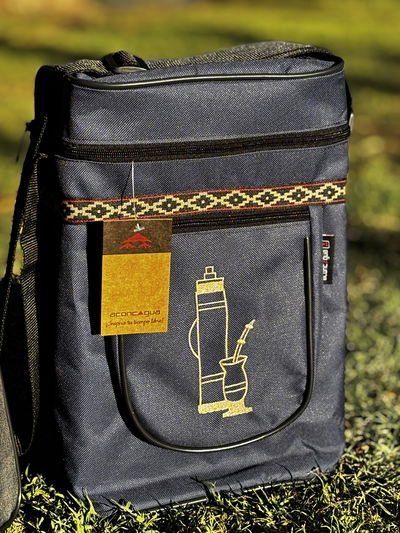 Porta termo cordura con bolsillo