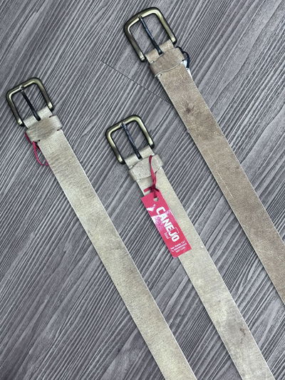 Cinto cuero crudo afeitado 