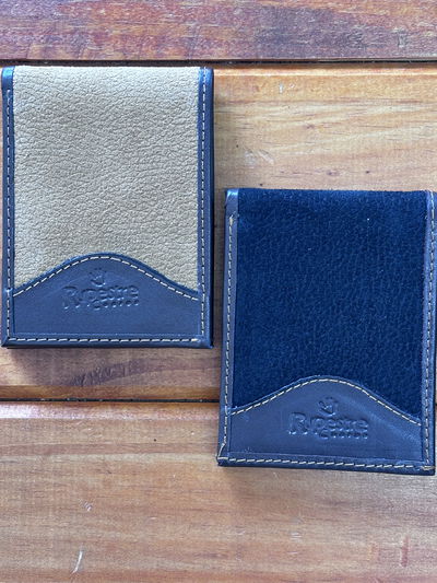 Billetera cuero rustico c/ solapa