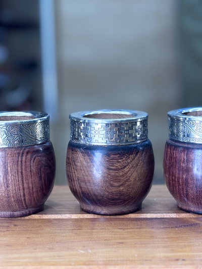 Mate Algarrobo Imperial Alpaca grande 