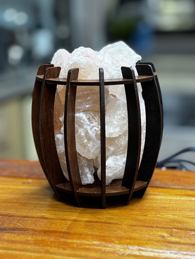 Lampara MDF de Sal del Himalaya