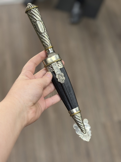 Facon Dagger 14 cm alpaca y cuero