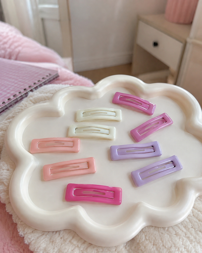 Hebillas tic tac cuadradas 