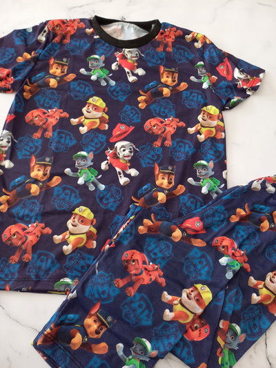 Pijama largo con remera manga corta full print KIDS Paw patrol
