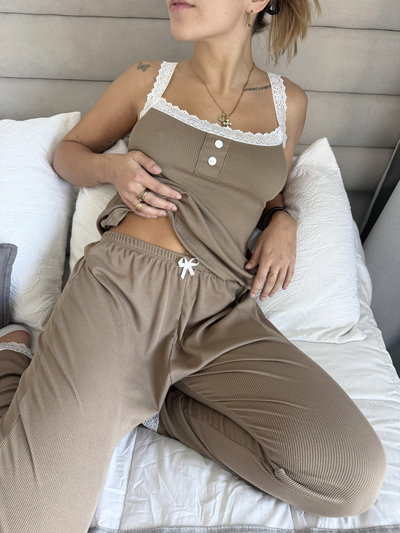 MORLEY LARGO CHOCOLATE - MUSCULOSA -