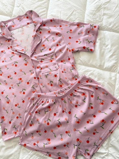 CAMISERO CORTO CHERRY LILA -MORLEY-