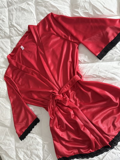 BATAS ACETATO - ROJO -