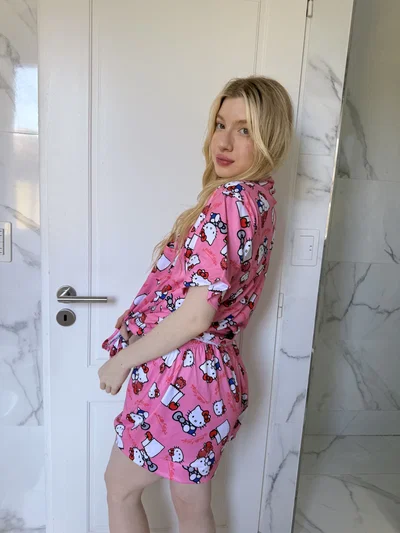 CAMISERO CORTO KITTY -MODAL-