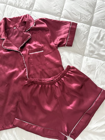 CAMISERO CORTO BORDO -SATEN-