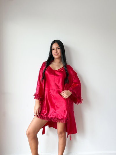 SET IMPORTADO 2 PIEZAS - ROJO -