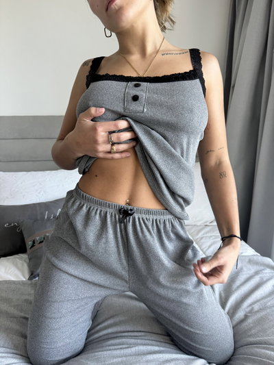 MORLEY LARGO GRIS - MUSCULOSA -