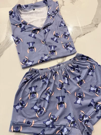 CAMISERO CORTO STITCH -MODAL-