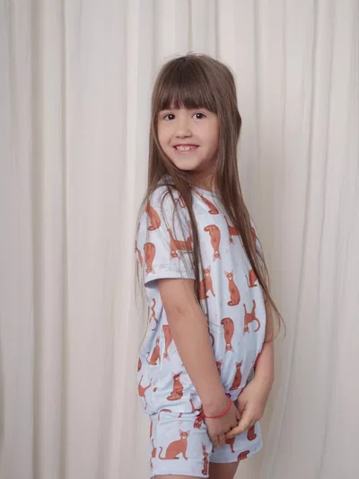 FULL PRINT CORTO GATITOS- KIDS -