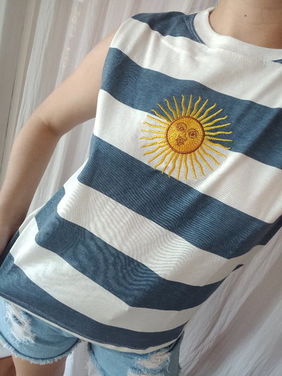 MUSCULOSA ARG AZUL