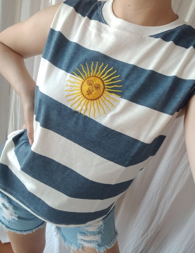 MUSCULOSA ARG AZUL