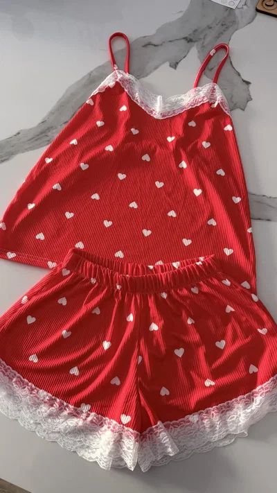 CORTO LUNARES  - ROJO -