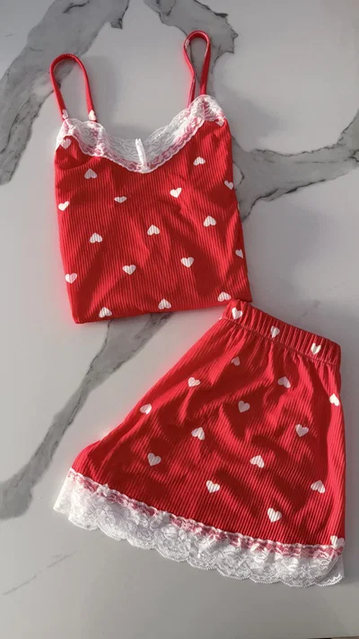 CORTO LUNARES  - ROJO -