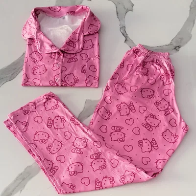 CAMISERO LARGO KITTY -MODAL-