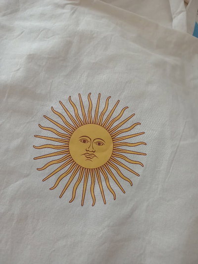BOLSA DE LIENZO ARG SOL DE MAYO