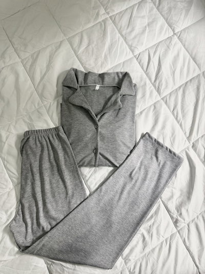 CAMISERO LARGO GRIS TOPO -MORLEY-