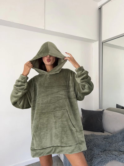 MAXI BUZO POLAR SOFT - VERDE -