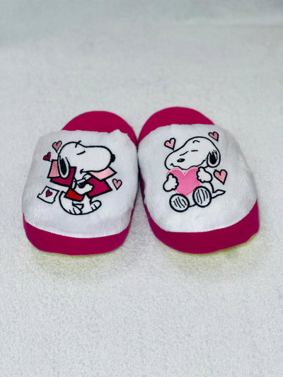 PANTUFLAS SNOOPY - ROJO -