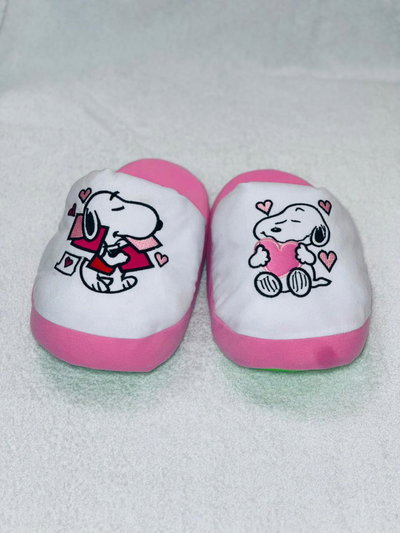 PANTUFLAS SNOOPY - ROSA -