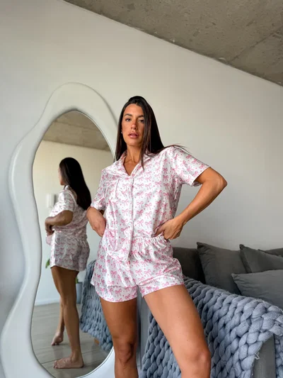 CAMISERO CORTO MOÑOS -SATEN-