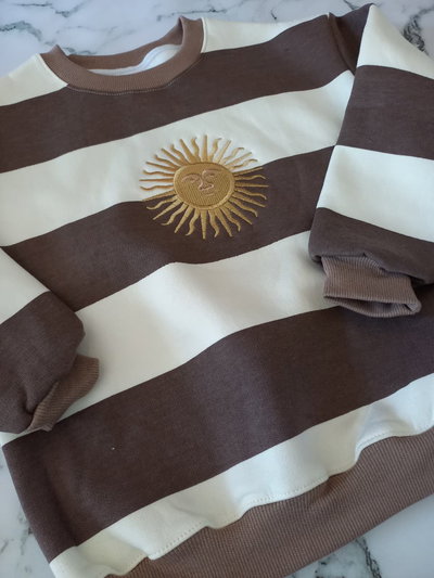 BUZO FRIZADO ARG KIDS - CHOCOLATE -