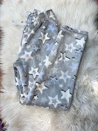 PANTALON POLAR SOFT LUMI ESTRELLAS - GRIS -