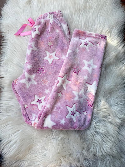 PANTALON POLAR SOFT LUMI ESTRELLAS - ROSA -