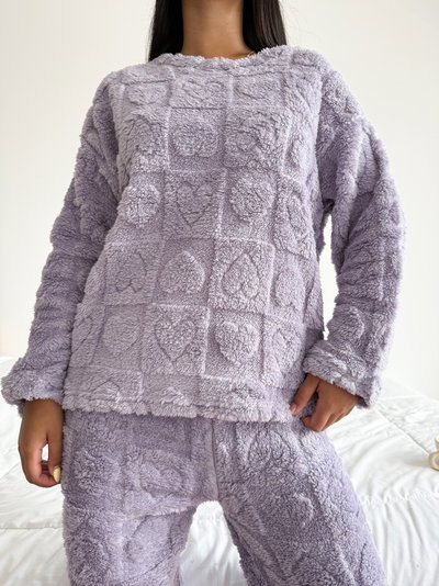 CONJUNTO CORAZON - LILA -