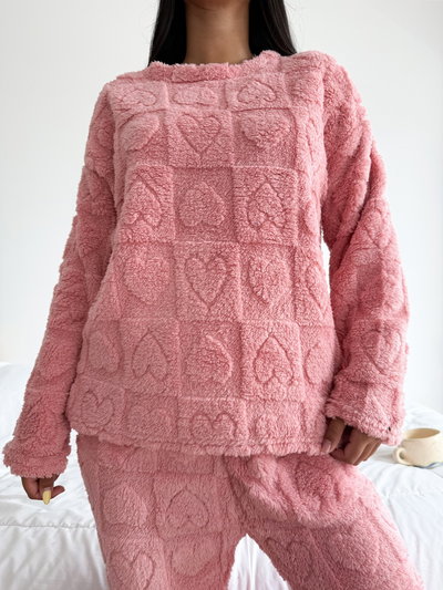 CONJUNTO CORAZON - ROSA -