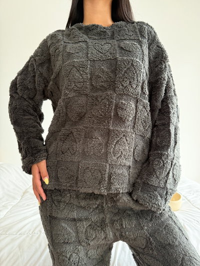 CONJUNTO CORAZON - NEGRO -