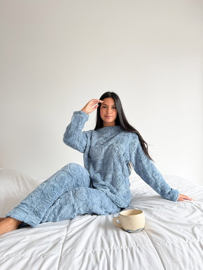 CONJUNTO CORAZON - AZUL -