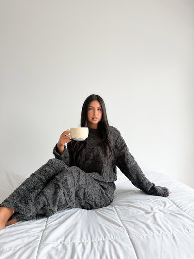 CONJUNTO CORAZON - NEGRO -