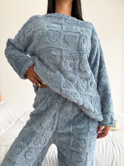 CONJUNTO CORAZON - AZUL -