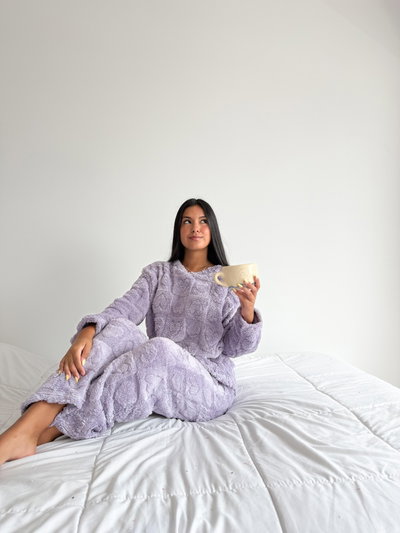 CONJUNTO CORAZON - LILA -