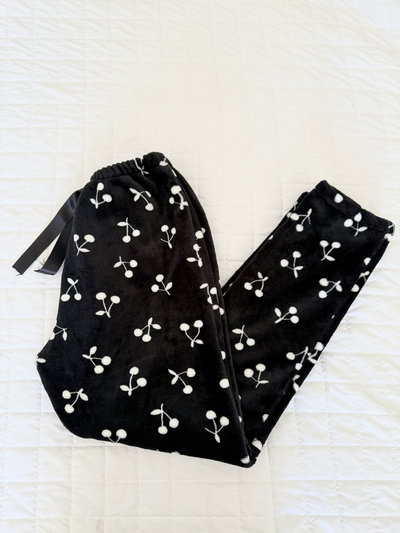 PANTALON POLAR SOFT NEGRO CHERRY