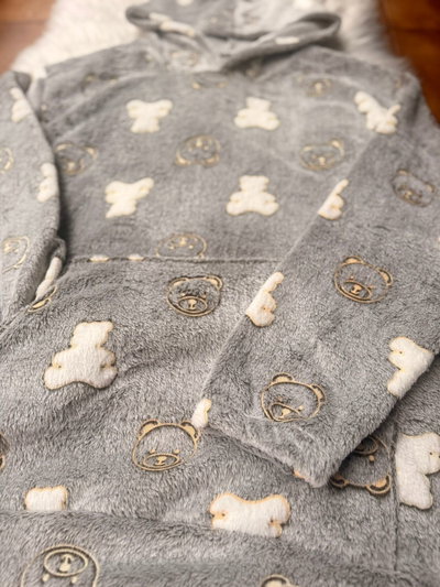 MAXI BUZO POLAR SOFT OSITO - GRIS -